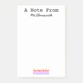Wetenschapsleraar Custom Briefpapier Notitieblok G Post-it® Notes