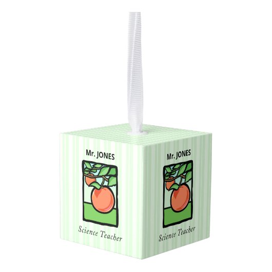 Wetenschapsleraar Dank je, Apple Decoratie (Achter hoekig)