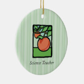 Wetenschapsleraar Dank je, Apple Keramisch Ornament (Rechts)