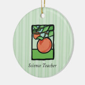 Wetenschapsleraar Dank je, Apple Keramisch Ornament (Links)