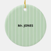 Wetenschapsleraar Dank je, Apple Keramisch Ornament (Achterkant)