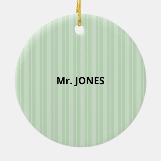 Wetenschapsleraar Dank je, Apple Keramisch Ornament (Achterkant)