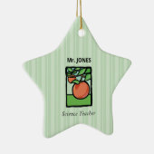 Wetenschapsleraar Dank je, Apple Keramisch Ornament (Rechts)