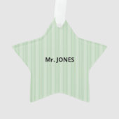 Wetenschapsleraar Dank je, Apple Ornament (achterkant)