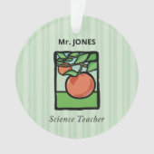 Wetenschapsleraar Dank je, Apple Ornament (voorkant)