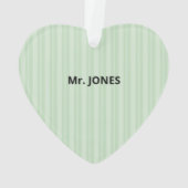 Wetenschapsleraar Dank je, Apple Ornament (achterkant)