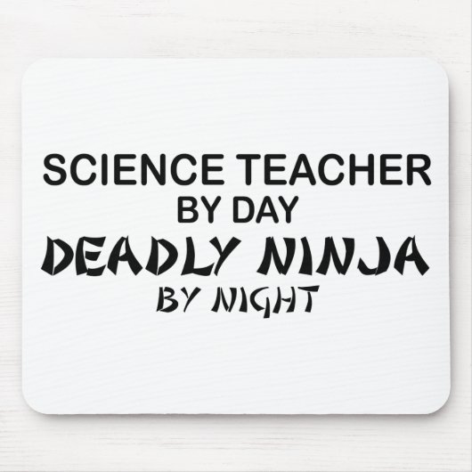 Wetenschapsleraar Deadly Ninja Muismat (Voorkant)