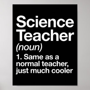 Wetenschapsleraar Definitie Leuk Byck Naar School Poster