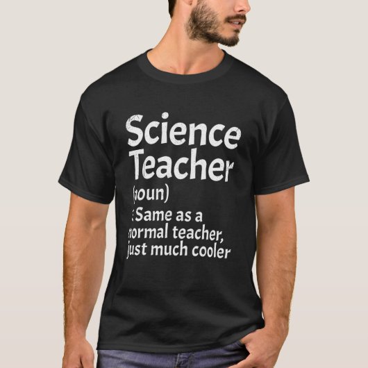 Wetenschapsleraar Definitie Terug naar school Eers T-shirt (Voorkant)