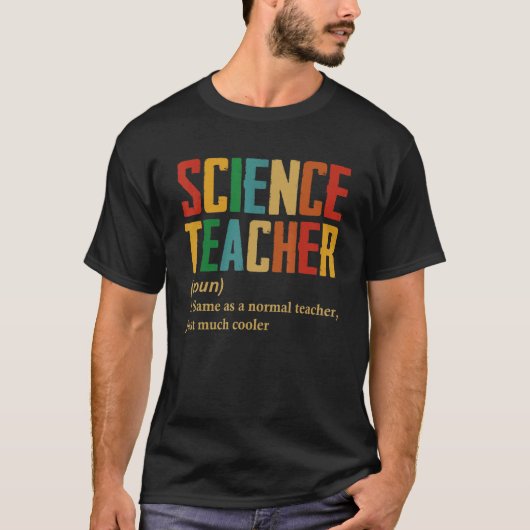 Wetenschapsleraar Definitie Terug naar school T-shirt (Voorkant)