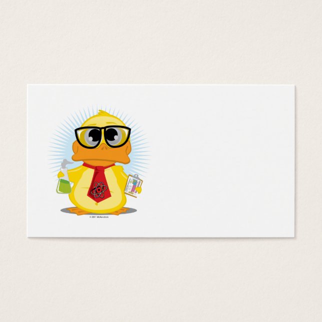 Wetenschapsleraar Duck Visitekaartjes (Voorkant)