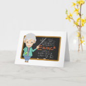 Wetenschapsleraar EMC2-formule Kaart (Gele Bloem)