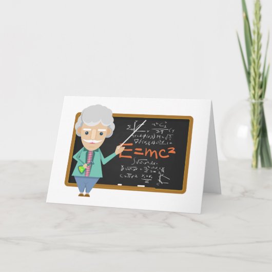 Wetenschapsleraar EMC2-formule Kaart (Voorkant)