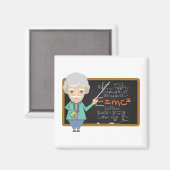 Wetenschapsleraar EMC2-formule Magneet (Voorkant / Achterkant)