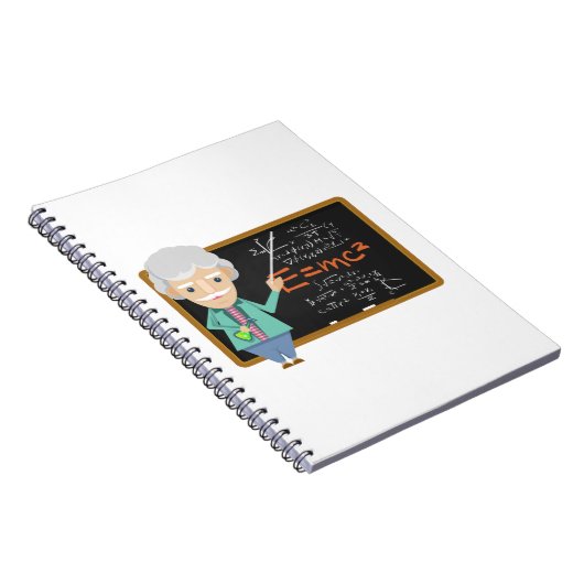 Wetenschapsleraar EMC2-formule Notitieboek (Rechterzijde)