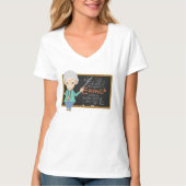 Wetenschapsleraar EMC2-formule T-shirt (Voorkant)