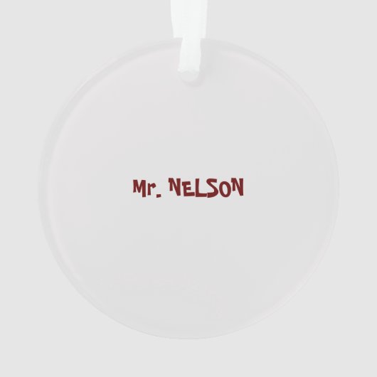 Wetenschapsleraar, experimenten met kerst ornament (achterkant)