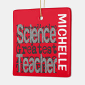 Wetenschapsleraar Extraordinaire CUSTOM Keramisch Ornament (Links)
