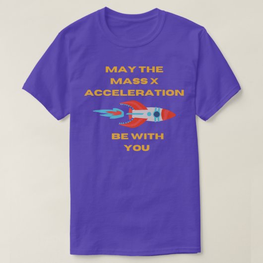 Wetenschapsleraar Fun Force X Acceleration Design T-shirt (Design voorkant)