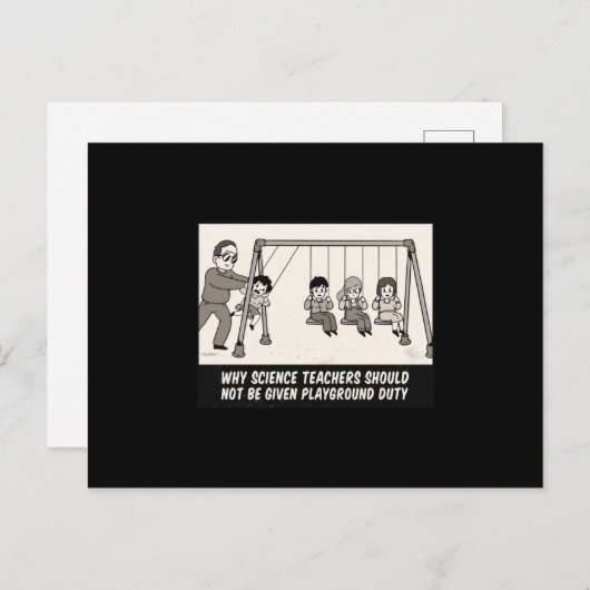 Wetenschapsleraar Funny Briefkaart (Voorkant / Achterkant)