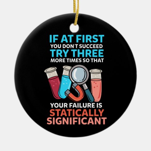 Wetenschapsleraar Funny Science Keramisch Ornament (Voorkant)