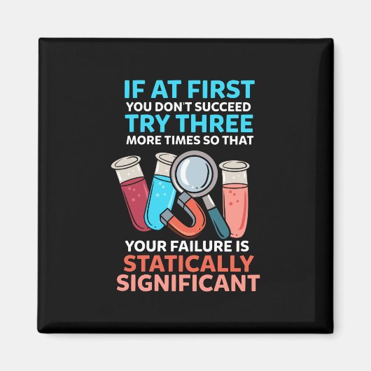 Wetenschapsleraar Funny Science Magneet (Voorkant)