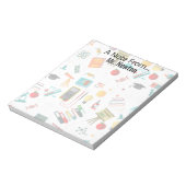 Wetenschapsleraar Gepersonaliseerde gedrukte appel Notitieblok (Linkerzijde)