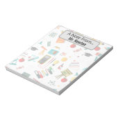 Wetenschapsleraar Gepersonaliseerde gedrukte appel Notitieblok (Linkerzijde)