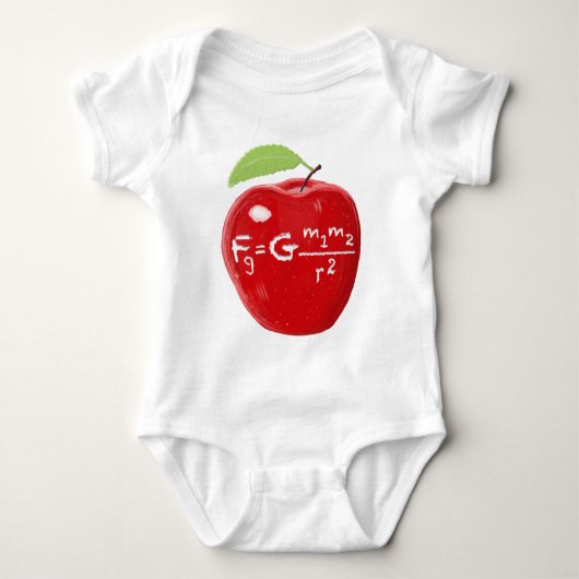 Wetenschapsleraar Isaac Newton wet zwaartekracht A Romper (Voorkant)