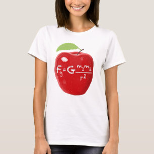 Wetenschapsleraar Isaac Newton wet zwaartekracht A T-shirt