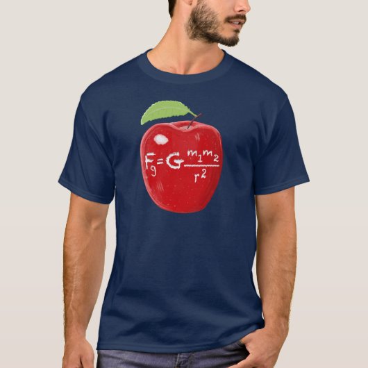 Wetenschapsleraar Isaac Newton wet zwaartekracht A T-shirt (Voorkant)