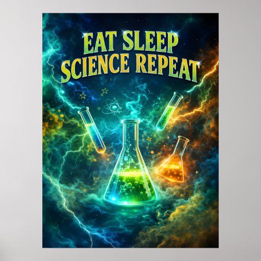 Wetenschapsleraar Lab Energie Poster (Voorkant)