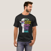 Wetenschapsleraar Llama T-shirt (Voorkant volledig)