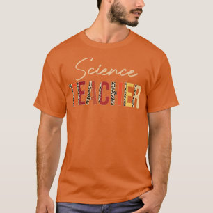 Wetenschapsleraar luipaard Herfst Herfst Liefhebbe T-shirt
