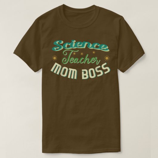 Wetenschapsleraar Moeder Boss Cute Terug naar scho T-shirt (Design voorkant)