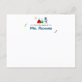 Wetenschapsleraar onderzoeker Stationery Kaart