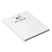 Wetenschapsleraar onderzoeker Stationery Notitieblok (Schuin)