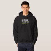 Wetenschapsleraar Originele Influencer Midden Hoog Hoodie (Voorkant volledig)