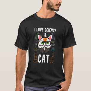 Wetenschapsleraar Schoolopvoeder Onderwijzer Kater T-shirt
