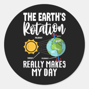 Wetenschapsleraar Shirt Mannen Vrouwen Jongen Plan Ronde Sticker