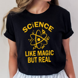 Wetenschapsleraar sjirt, wetenschap als magisch ma t-shirt