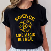 Wetenschapsleraar sjirt, wetenschap als magisch ma t-shirt