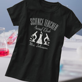 Wetenschapsleraar Sociale Club Leraren Naam T-shirt