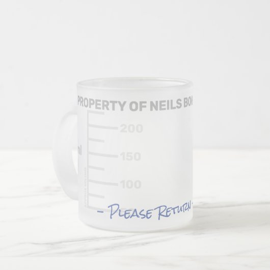 Wetenschapsleraar Student Lab Beaker Afstuderen Gi Matglas Koffiemok (Voorkant links)