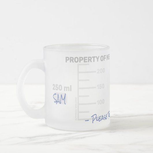 Wetenschapsleraar Student Lab Beaker Afstuderen Gi Matglas Koffiemok (Links)