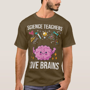 Wetenschapsleraren Liefde Brains Wetenschapslerare T-shirt