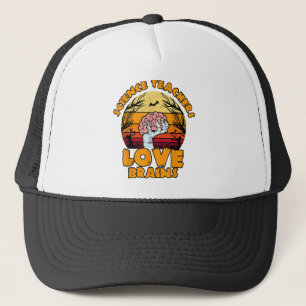 Wetenschapsleraren liefde breins Halloween Funny Trucker Pet