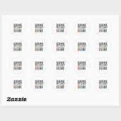 Wetenschapsliefhebber Ronde Sticker (Vel)