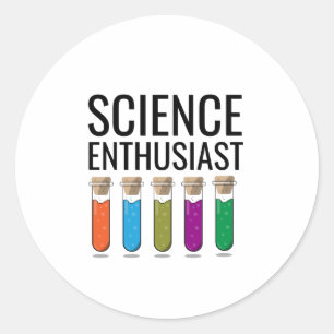 Wetenschapsliefhebber Ronde Sticker