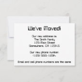  wetenschapsmakels, adreswijziging aankondiging (Achterkant)